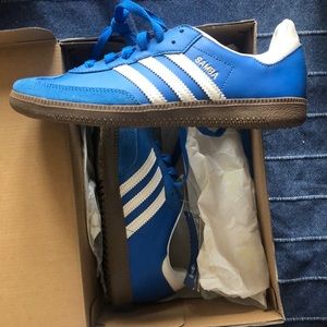 COPY - Brand New in box Blue Adidas Samba Size Men 4.5 Women 6